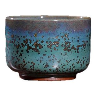 孔家钧窑[玄纹杯]铜系青蓝釉钧瓷主人杯功夫茶杯容量150ml