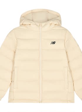 Newbalance童装轻薄款连帽羽绒服