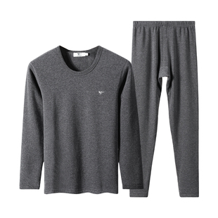 七匹狼保暖内衣男款加绒加厚冬季爸爸防寒秋衣秋裤男士保暖衣套装