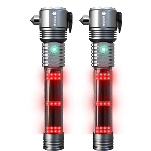 16合1多功能破窗安全锤应急手电