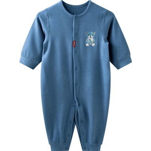 [玩偶之家]aqpa爱帕婴儿连体衣德绒秋冬保暖哈衣宝宝衣服外出可爱