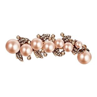 Cercoo/奢蔻复古礼赞巴洛克珍珠发夹水钻顶夹后脑勺发卡子高级感