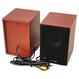 包邮2.1低音炮通用卫星箱音响左右小音箱喇叭莲花口副箱音响一对