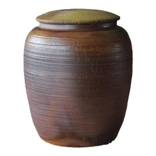 建水紫陶白泥传统柴烧醒茶罐 防潮透气聚香利于茶叶转化散茶罐