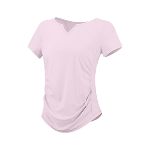 小蛮腰大码胖mm瑜伽服女短袖速干上衣修身运动跑步健身服T恤套装