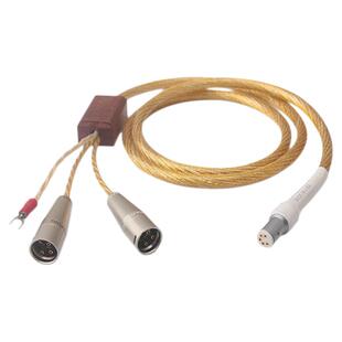 发烧LP唱机XLR卡侬线音频信号线丝带微空间设计5针黑胶唱臂平衡线