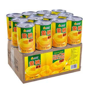 砀山新鲜糖水黄桃罐头商用整箱砀山水果罐头烘焙专用正品整箱批发