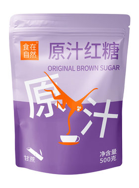 食在自然新榨季蔗香原味红糖500g