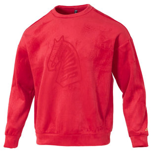 adidas阿迪达斯春季男子CNY运动休闲圆领卫衣红色上衣套衫KE4069