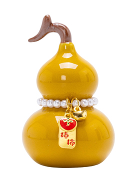 国潮陶瓷葫芦小摆件套装五福临门