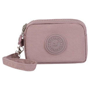 简约布艺多层拉链小包时尚迷你手拿包零钱包手抓大容量帆布小方包