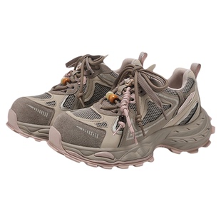 星期六厚底老爹鞋女款2025新款女鞋夏季透气网面鞋子女薄款运动鞋