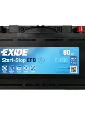 EXIDE埃克塞德EL800汽车启停电瓶