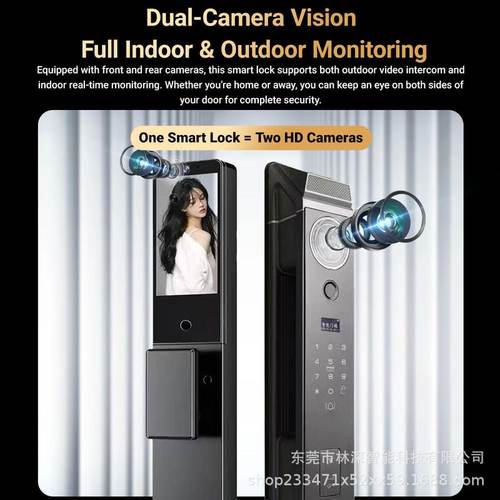 人脸识别掌静脉指纹锁全自动可视智能密码锁家用防盗门智能指纹锁