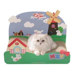 喵小元|风车牧场猫抓板耐磨不易掉屑猫窝一体沙发保护猫咪用品