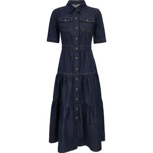 Vero Moda连衣裙女夏季时尚复古丹宁风牛仔纯棉325242001