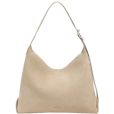 CHARLES&KEITH25冬新款CK2-40782736-1时尚绒面大容量斜挎托特包