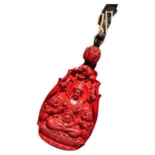 2026本命年礼物朱砂吊坠女本命佛普贤虚空藏菩萨马年生肖护身符男