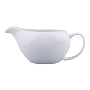 400ml骨瓷牛排汁斗白色酱汁杯陶瓷汁船高档酒店西餐厅陶瓷浇汁