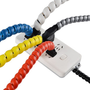 宗意缠绕管防猫狗咬包线管电线电脑线收纳束线电源线绕线管理线器