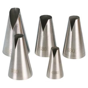 不锈钢裱花嘴圣安娜嘴580饺子鱼嘴大号挤奶油蛋糕裱花嘴烘焙工具