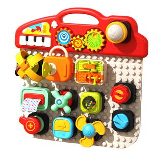 婴儿忙碌板儿童蒙氏早教益智玩具蒙特梭利1-2岁0宝宝精细动作训练