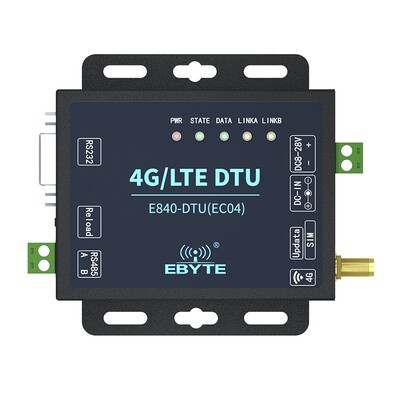 亿佰特高性能4G无线透传通信dtu