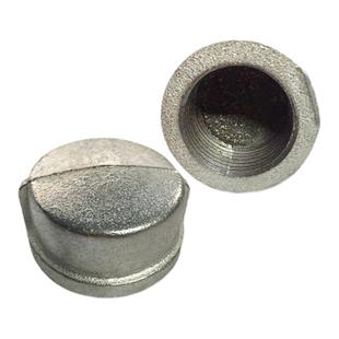 镀锌管帽4分6分1寸内丝管帽堵头闷头镀锌玛钢堵水加厚六角管帽