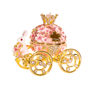 A求婚结婚礼物珠宝首饰盒戒指三金耳环项链珐琅闺蜜精致复古独特