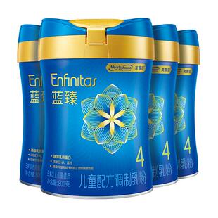 美赞臣蓝臻4段3-6岁含乳铁蛋白儿童牛奶粉800g*4罐