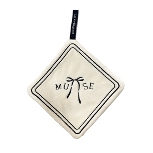 可爱擦手巾挂式家用吸水不掉毛加厚双层速干卫生间厨房专用抹手布