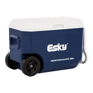 esky保温箱38升户外拉杆冰箱车载食品保鲜箱储冰冷藏箱海钓箱带轮