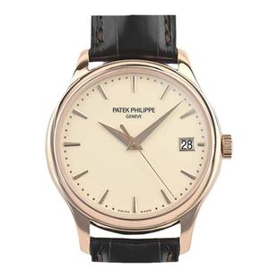 中古款9.5新百达翡丽古典玫瑰金39mm自动机械男士手表5227R-001