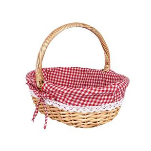 藤编野餐篮高档礼品包装篮柳编水果篮手提篮子红酒篮婴儿满月礼篮