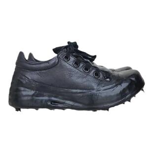 2025先锋暗黑手工溶解滴胶复古软底做旧潮鞋男款达人马皮休闲鞋男