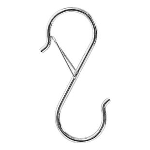 升级s钩弹簧扣防风挂钩吊钩厨房挂杆防掉落多功能s型挂钩阳台收纳