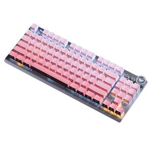 狼蛛F3001侧刻机械键盘无线三模蓝牙电竞游戏F87键平板台式笔记本