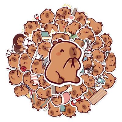 治愈系顶流卡皮巴拉可爱水豚贴纸
