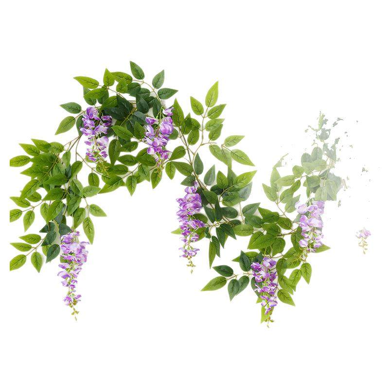 仿真紫藤花假花藤条吊顶花串藤蔓