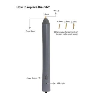 Hot Pen烫金笔金箔纸烫印笔USB接口4个可换笔头纸艺贺卡 Foiling