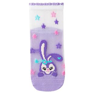 春夏款女童男童纯棉儿童袜子冰丝薄款透气水晶星黛露宝宝夏季短袜