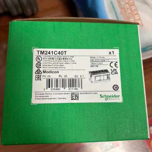 议价施耐德TM241C40T模块PLC全新原装正品M241控制器，40点输入/