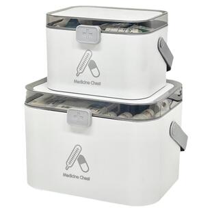 家用药箱药盒宠物用品收纳箱猫狗用品盒收纳盒修理工具收纳简约风