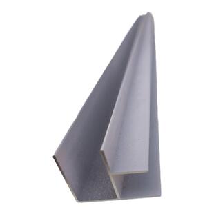 瓷砖橱柜配件白色铝合金后背墙板固定F型材 内空12mm90度转角卡槽