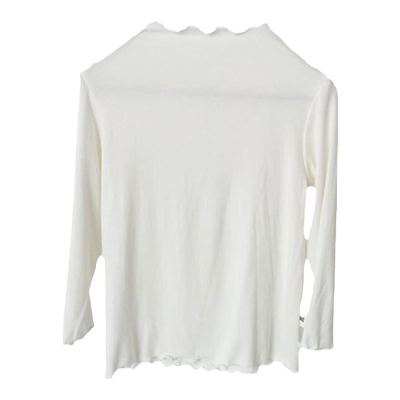 2022春秋女童莫代尔花边小高领