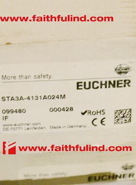 议价Euchner 099480 安士能全新安全开关 STA3A-4131A024M