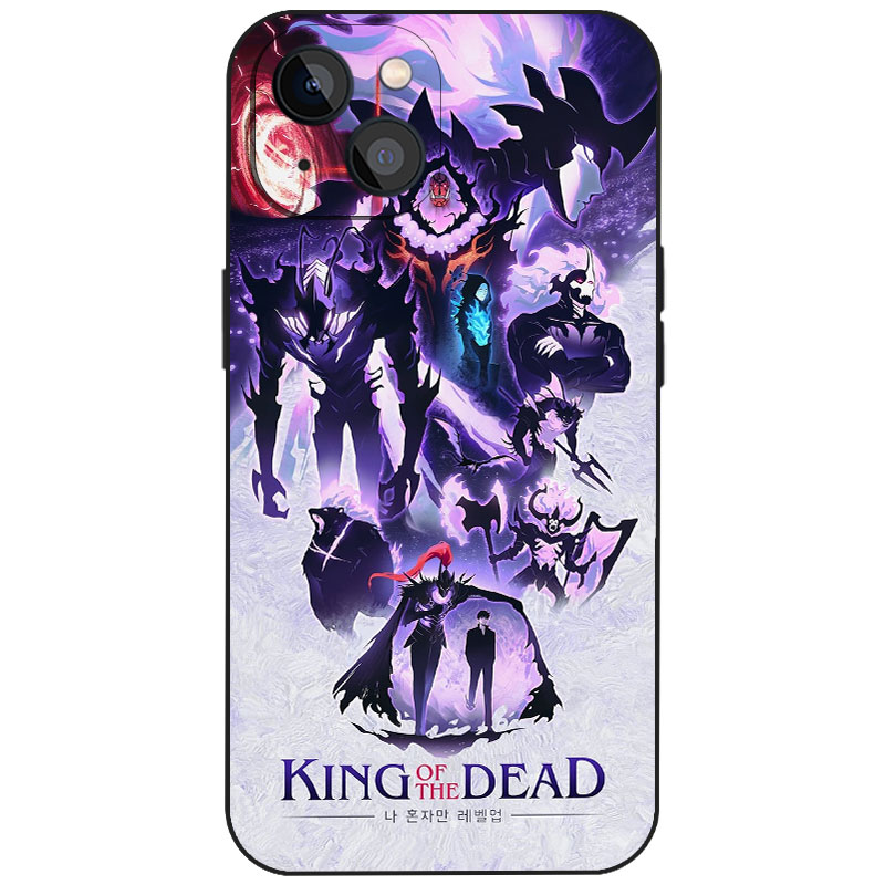程肖宇暗黑亡灵紫调魔幻热血插画风手机壳动漫周边适用iPhone17苹果16二次元男生漫迷磨砂硅胶磁吸防摔保护套