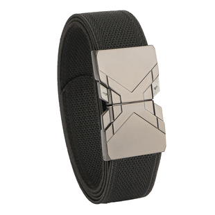 加长窄款直穿合金快脱自动插扣弹力腰带可剪胖子大码皮带男女款