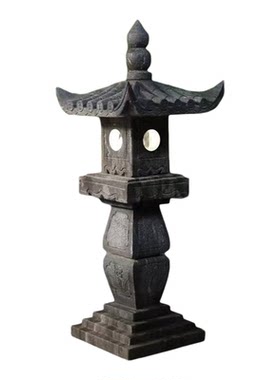 石雕汉白玉仿古青石石灯太阳能