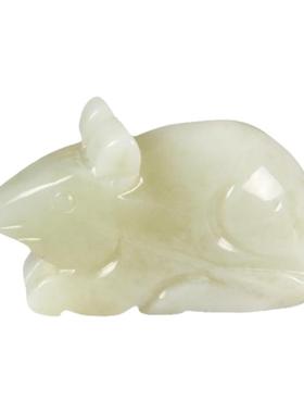 十二生肖摆件心善昌岫玉装饰中式